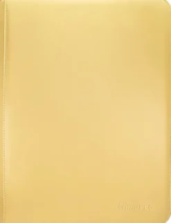 Vivid 9 Pocket Zippered Pro Binder - Yellow
