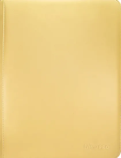 Vivid 9 Pocket Zippered Pro Binder - Yellow