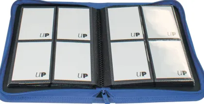 Vivid 4 Pocket Zippered Pro Binder - Blue