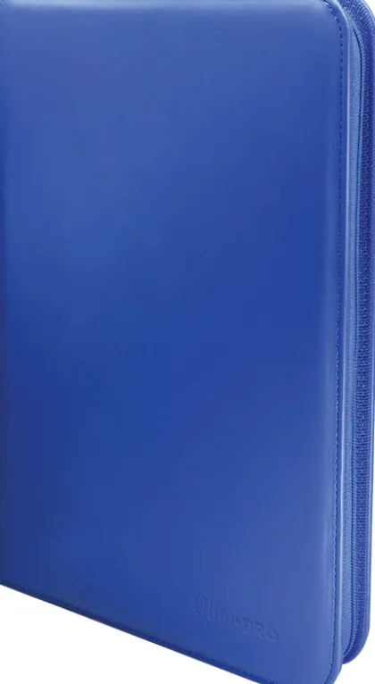 Vivid 9 Pocket Zippered Pro Binder - Blue
