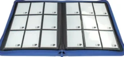Vivid 9 Pocket Zippered Pro Binder - Blue