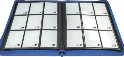 Vivid 9 Pocket Zippered Pro Binder - Blue