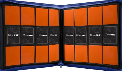 Vivid Pro 12 Pocket Zippered Binder: Blue