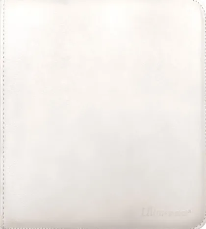 Vivid Pro 12 Pocket Zippered Binder: White