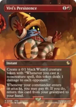 Vivi's Persistence (foil) (borderless) - Final Fantasy Commander Varianten