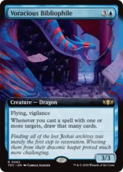 Voracious Bibliophile (extended art) - Tarkir: Dragonstorm Commander Varianten