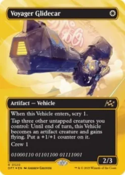 Voyager Glidecar (#520) (first-place foil) (borderless) - Aetherdrift First-Place Box Toppers