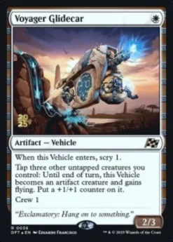 Voyager Glidecar (foil) - Aetherdrift Prerelease Promo's