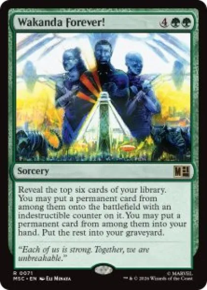 Wakanda Forever! (surge foil) - Marvel Super Heroes Commander