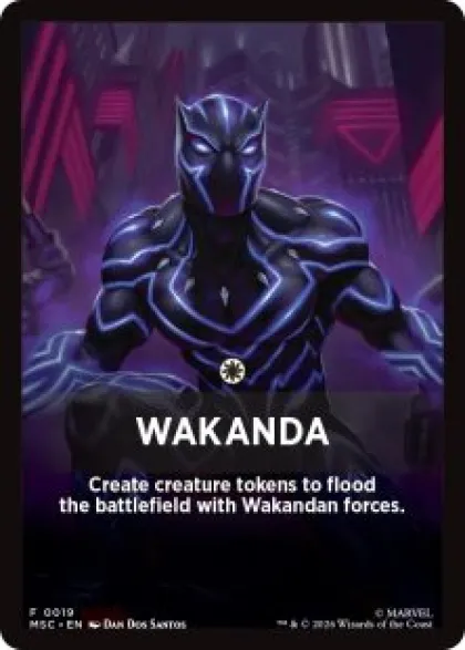Wakanda front card - Marvel Super Heroes Commander