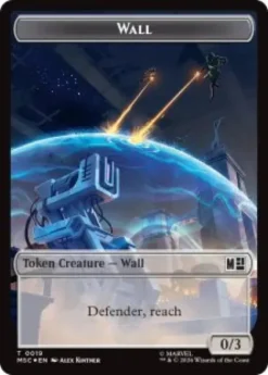 Wall token (#19) (surge foil) (0/3) - Marvel Super Heroes Commander