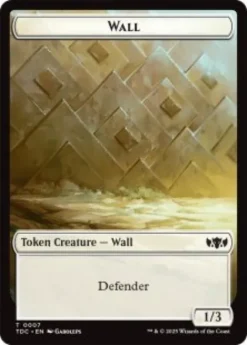 Wall token (1/3) - Tarkir: Dragonstorm Commander