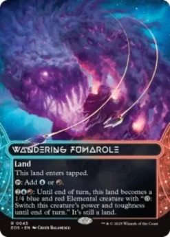 Wandering Fumarole (#45) (foil) (borderless) - Edge of Eternities Stellar Sights