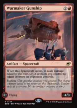 Warmaker Gunship (foil) - Edge of Eternities Planeswalker Stamped