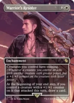Warrior's Resolve (borderless) - Final Fantasy Commander Varianten