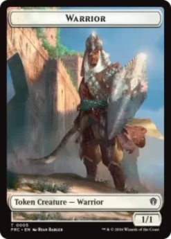 Warrior token (foil) (1/1) - Reality Fracture Commander