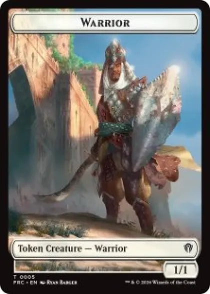 Warrior token (foil) (1/1) - Reality Fracture Commander
