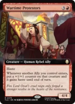 Wartime Protestors (foil) (extended art) - Avatar: The Last Airbender Varianten