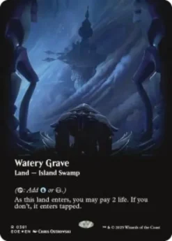 Watery Grave (#381) (galaxy foil) (borderless) - Edge of Eternities