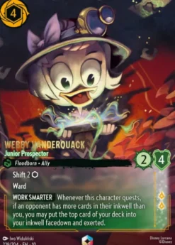 Webby Vanderquack, Junior Prospector (foil) (borderless) - Whispers in the Well