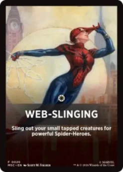 Web-Slinging front card - Marvel Super Heroes Commander