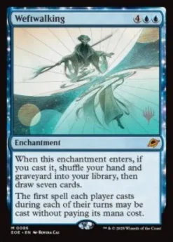 Weftwalking (foil) - Edge of Eternities Planeswalker Stamped