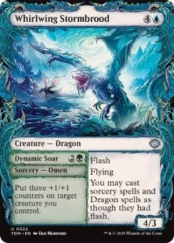 Whirlwing Stormbrood (foil) (showcase) - Tarkir: Dragonstorm Varianten
