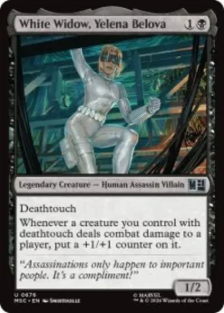 White Widow, Yelena Belova (foil) - Marvel Super Heroes Commander