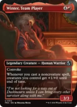 Winter, Team Player (foil) (borderless) - Reality Fracture Varianten