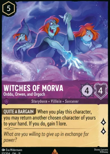 Witches of Morva, Orddu, Orwen, and Orgoch (foil) - Winterspell
