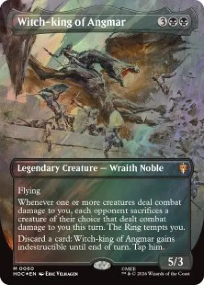 Witch-king of Angmar (#60) (surge foil) (borderless) - The Hobbit Eternal