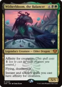 Witherbloom, the Balancer - Secrets of Strixhaven Planeswalker Stamped