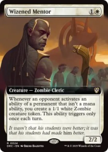 Wizened Mentor (extended art) - Aetherdrift Commander Varianten