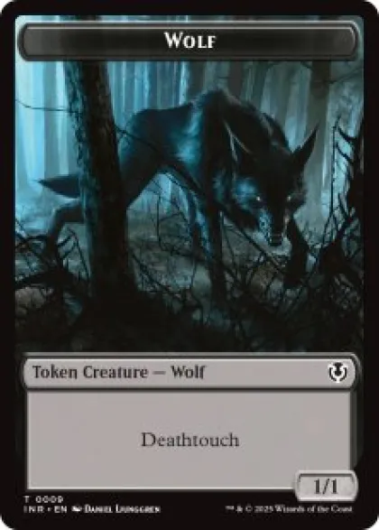 Wolf Token (#9) (1/1) - Innistrad Remastered