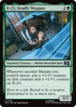 X-23, Deadly Weapon (foil) - Marvel Super Heroes Commander