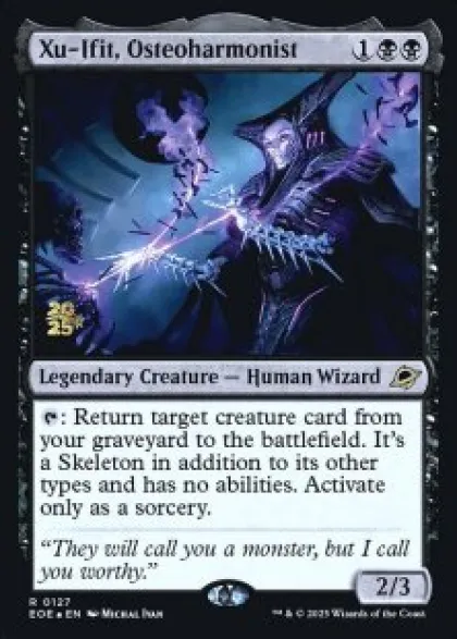 Xu-Ifit, Osteoharmonist (foil) - Edge of Eternities prerelease Promo's