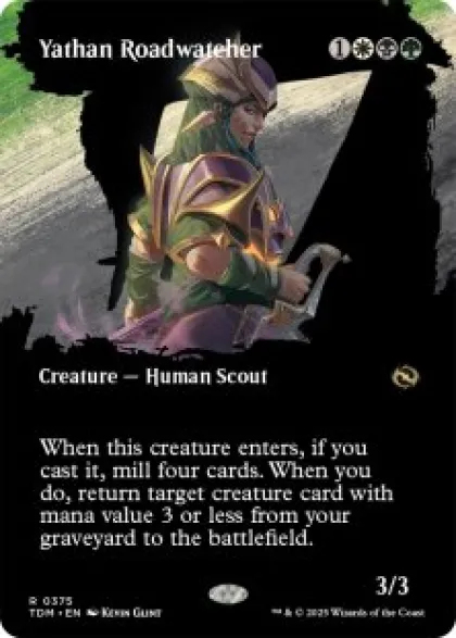 Yathan Roadwatcher (borderless) - Tarkir: Dragonstorm Varianten
