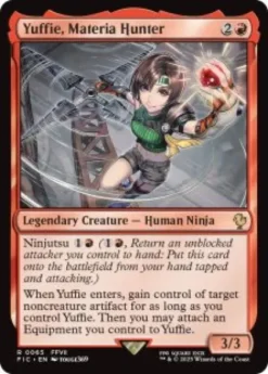 Yuffie, Materia Hunter (surge foil) - Final Fantasy Commander