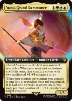 Yuna, Grand Summoner (#192) (extended art) - Final Fantasy Commander Varianten