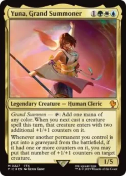 Yuna, Grand Summoner (#227) (surge foil) - Final Fantasy Commander