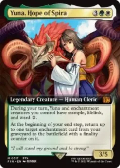 Yuna, Hope of Spira (#517) (foil) (extended art) - Final Fantasy Varianten