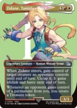 Zidane, Tantalus Thief (#550) (surge foil) (borderless) - Final Fantasy Varianten