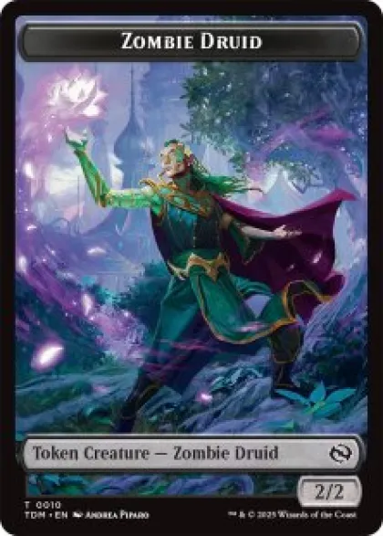 Zombie Druid token (2/2) - Tarkir: Dragonstorm