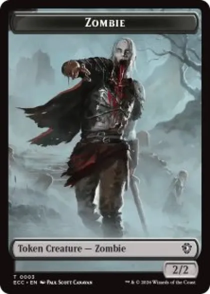 Zombie token (2/2) - Lorwyn Eclipsed Commander