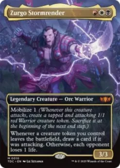 Zurgo Stormrender (borderless) - Tarkir: Dragonstorm Commander