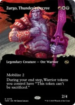 Zurgo, Thunder's Decree (foil) (borderless) - Tarkir: Dragonstorm Varianten